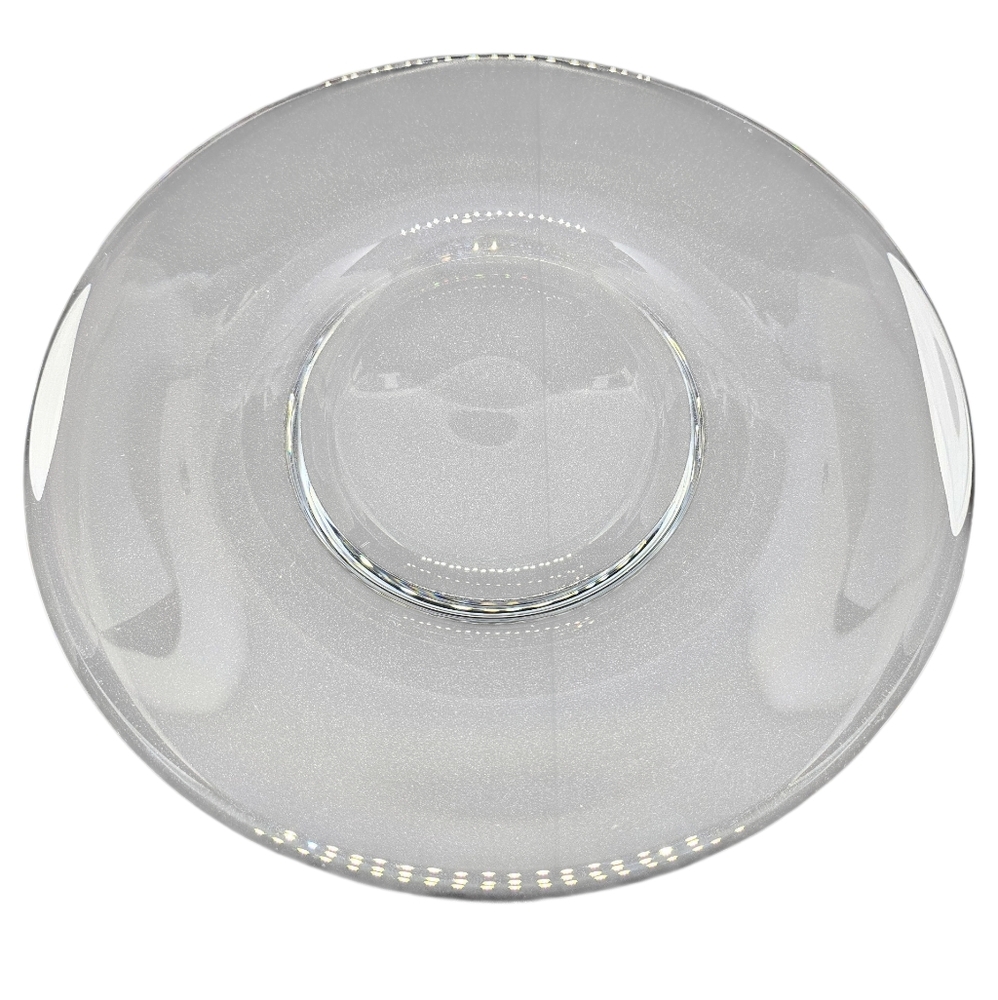 Steuben Art Glass 8 3/8" Clear Plate Vintage 1930s